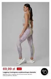 4F gazetka tydzień 40 Strona 3: Legginsy treningowe szybkoschnące damskie 4F €69,99