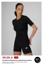 4F gazetka tydzień 40 Strona 9: Koszulka treningowa slim szybkoschnąca damska 4F €99,99