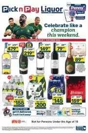 Pick n Pay Liquor catalogue Page 1: Flying fish - pressed lemon flavoured beer non-returnable bottles €145,00