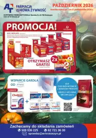 AT gazetka Strona 1: A+ FARMACJA ZDROWA ŻYWNOŚĆ PAŹDZIERNIK 2026 Gazetka ważna od 1 do 31 października 2026 r. HURTOWNIA
