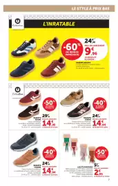 Catalogue Super U | La Mode à prix bas page 7: BASKETS HOMME €14,94, BASKETS FEMME €14,94