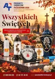 AT gazetka Strona 1: A+ PRODUKTY CHEMICZNE PAŹDZIERNIK 2026 Gazetka ważna od 1 do 31 października 2026 r. lub do wyczerpania