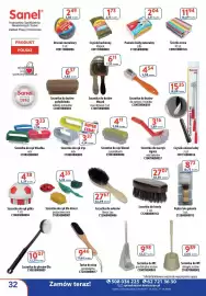 AT gazetka Strona 32: Szczołka do brody €33,30, Szczotka do rąk Irys €3,37