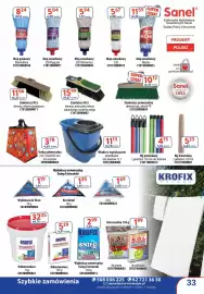 AT gazetka Strona 33: Mop sznurkowy Macho €11,59, Wybielacz uniwersalny Śnieg Tatrzański €2,99