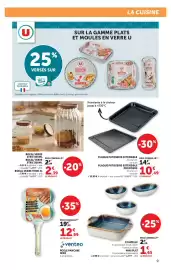 Catalogue Super U | La Maison à prix bas page 9: PLAQUE PATISSERIE EXTENSIBLE €10,49, BOCAL VERRE STRIE €2,99