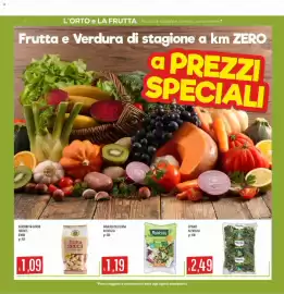 Volantino Mercadò Pagina 2: Insalata deliziosa Naturizia €1,19, Arachidi in guscio tostate sinisi €1,09