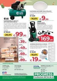 Volantino Progress Pagina 24: Scarpiera pieghevole a 6 ripiani €19,99, Idropulitrice Lavor Extra 145 €169,99