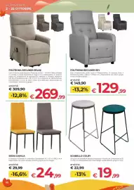 Volantino Progress Pagina 10: Poltrona Recliner Rey €129,99, Sedia Dahlia €24,99