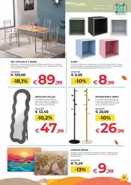 Volantino Progress Pagina 11: Specchio Valley €47,99, Set tavolo e 4 sedie €89,99