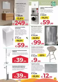 Volantino Progress Pagina 15: Box doccia goccia €99,99, Mobile Bagno Easy €249,90