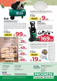Volantino Progress Pagina 24: Scarpiera pieghevole a 6 ripiani €19,99, Idropulitrice Lavor Extra 145 €169,99