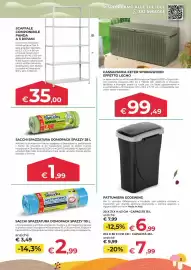 Volantino Progress Pagina 5: Pattumiera Ecoswing €6,99, Scaffale componibile Panda a 5 ripiani €35,00
