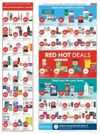 Shoppers Drug Mart flyer Page 4: Life Brand Liners €3,99, Clean & Clear acne jamieson or acure skin care products
