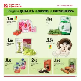 Volantino Sì con te Supermercati Pagina 3: Mandorle Pioppo pop €2,49, Lenticchie rosse intere Colfiorito €1,99