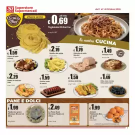 Volantino Sì con te Supermercati Pagina 7: Puntine cotte al vapore €1,59, Olive nere morate Ortoconserviera €1,49