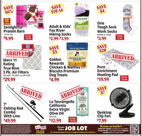 Ocean State Job Lot flyer week 40 Page 6: True Blue merv 11 rating air filters €29,99, One Tough Sock Work Socks €2,99