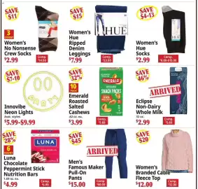 Ocean State Job Lot flyer week 40 Page 4: Eclipse non-dairy whole milk €2,99, Women's Branded Cable Fleece Top €12,00
