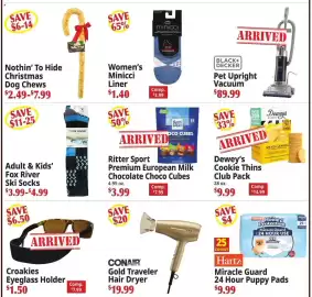 Ocean State Job Lot flyer week 40 Page 5: Dewey's Cookie Thins Club Pack €9,99, Croakies Eyeglass Holder €1,50
