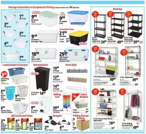 Ocean State Job Lot flyer week 40 Page 10: Folding Storage Baskets €6,00, 5-Tier Adjustable €49,99