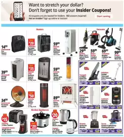 Ocean State Job Lot flyer week 40 Page 11: Beyond Heat Radiant Quartz Heater €35,00, Tranqwil cordless hand vac €39,99