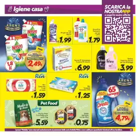 Volantino Iper Super Conveniente Pagina 23: Ren Tovaglioli €1,25, Spuma di Sciampagna Lavatrice Bianco puro €6,99