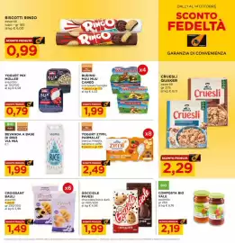 Volantino Alì Supermercati Pagina 11: Budino Muu Muu Cameo €1,99, Yogurt Zymil Parmalat €2,49