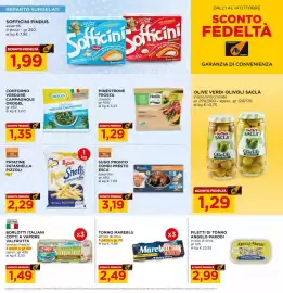 Volantino Alì Supermercati Pagina 13: Patatine Patasnella Pizzoli €2,29, Borlotti italiani cotti a vapore Valfrutta €1,49
