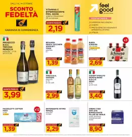 Volantino Alì Supermercati Pagina 14: Chianti Risalto Montalbano D.O.C.G. Sensi €3,40, Vino D.O.C. Sartori assortito €2,99