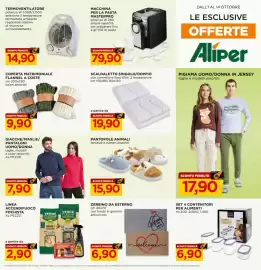 Volantino Alì Supermercati Pagina 19: Pigiama uomo/donna in jersey €17,90, Scaldadetto singolo/doppio €19,90