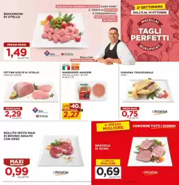 Volantino Alì Supermercati Pagina 5: Fettine scelte di vitello €2,29, Faraona tradizionale intera €0,75