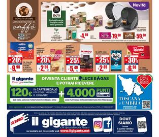 Volantino Il Gigante Pagina 38: Nescafé Ginseng €2,59, Caffè in grani Kimbo Espresso Napoli €5,49