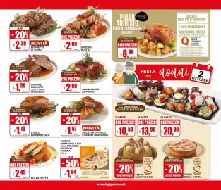Volantino Il Gigante Pagina 11: Piadina Romagnola IGP alla Riminese Riccione €1,64, Guancialino al forno €2,99