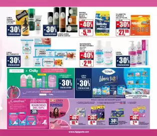 Volantino Il Gigante Pagina 31: Lines seta ali €9,99, Detergente intimo Intima+ €2,99