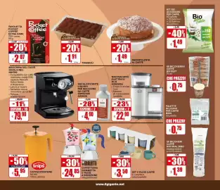 Volantino Il Gigante Pagina 37: Cappuccinatore Snips €5,95, Bialetti caffettiera fiammetta 2 tazze €24,85
