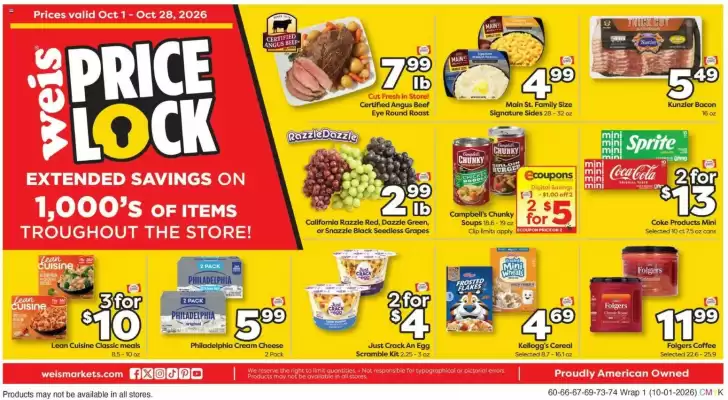 Weis Markets (valid until 28-10)