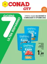 Volantino Conad City Pagina 17: Pasta fresca ripiena sfogliavelo giovanni rana €1,99