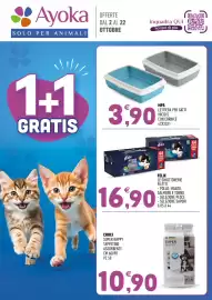 Volantino Ayoka Pagina 1: Croci Super Nappy €10,90, MPS lettiera per gatti micio s €3,90