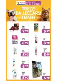 Volantino Ayoka Pagina 13: Croci lettiera tofu clean l 6 €6,90, Inodorina Shampoo Mousse €5,49