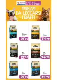 Volantino Ayoka Pagina 15: Acana dog puppy large breed €74,90, Acana dog adult heritage €21,90