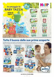 Volantino Ideal Bimbo Pagina 24: Omogeneizzati pesce Mellin €2,99, Omogeneizzati carne Nestlé €2,99