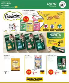 Volantino Arcaplanet Pagina 11: Churu Tuna Recipe €2,75, Virtus Pillow Snack Gatto €2,45