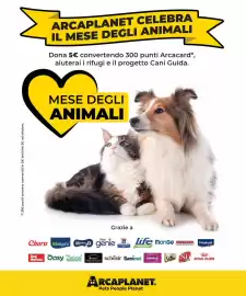Volantino Arcaplanet Pagina 13: Donazione per il Mese degli Animali €5,00