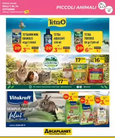 Volantino Arcaplanet Pagina 21: Tetra Aquasafe €3,80, Oxbow Critical Care €17,49
