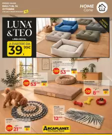 Volantino Arcaplanet Pagina 27: Luna & Teo Linea Royal €39,99, Zolux tappeto con isolamento termico €12,99