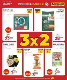 Volantino Arcaplanet Pagina 3: Hi Pure Fillet Snack Cane €3,38, Sheba filets €3,30