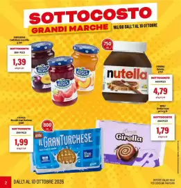 Volantino Hurrà Pagina 2: Nutella €4,79, Biscotti Gran Turchese Colussi €1,99