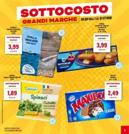Volantino Hurrà Pagina 5: Maxibon classic Nestlé €2,49, Filettoni di Merluzzo con Pelle €3,99