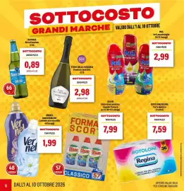 Volantino Hurrà Pagina 6: Vernel Ammorbidente Concentrato assortito €1,99, Pril Gel Lavastoviglie €2,99