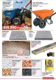 Bauhaus akciós újság Oldal 19: Truper talicska €53.990,00, Weber térkőhomok €2.190,00