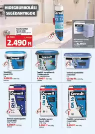 Bauhaus akciós újság Oldal 16: Ceresit kenhető szigetelőfólia €12.590,00, Ceresit flexibilis ragasztó €5.490,00